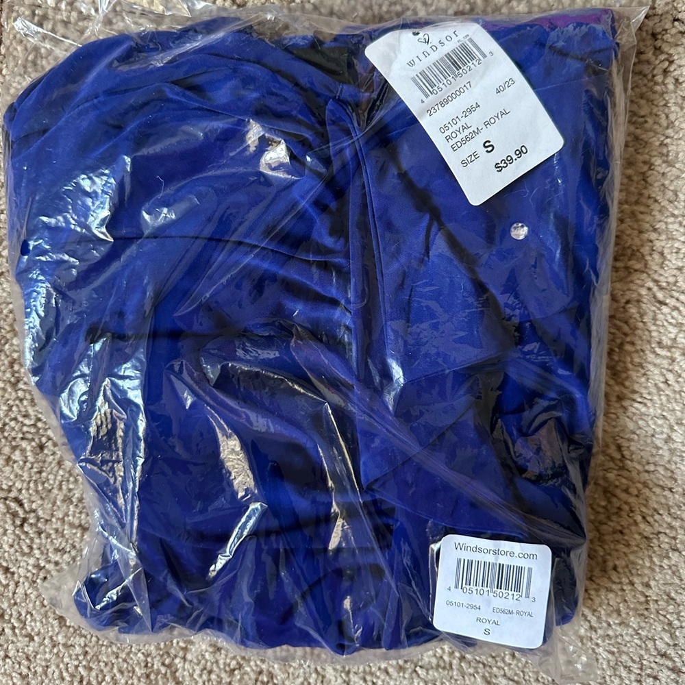 Blue bodycon ruffle dress - Picture 4 of 4